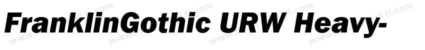 FranklinGothic URW Heavy字体转换